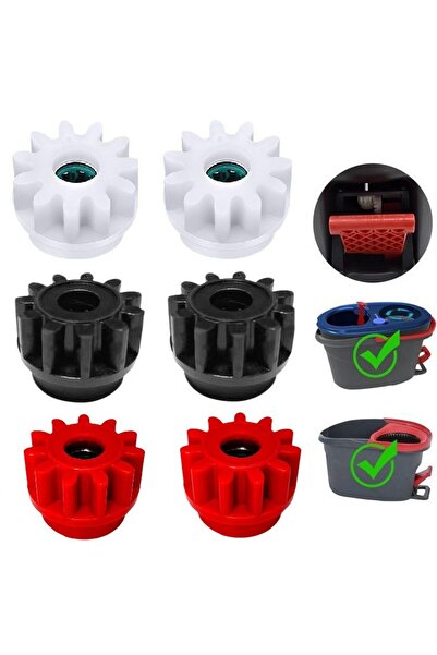 Morvena Picks Set de 6 piese de înlocuire pentru mop rotativ cu pedală, cu ru...