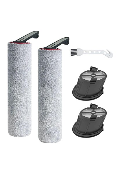 OEM Kit MOVA X4 Pro cu 5 bucăți: 2 perii cilindrice, 2 filtre HEPA, 1 perie d...