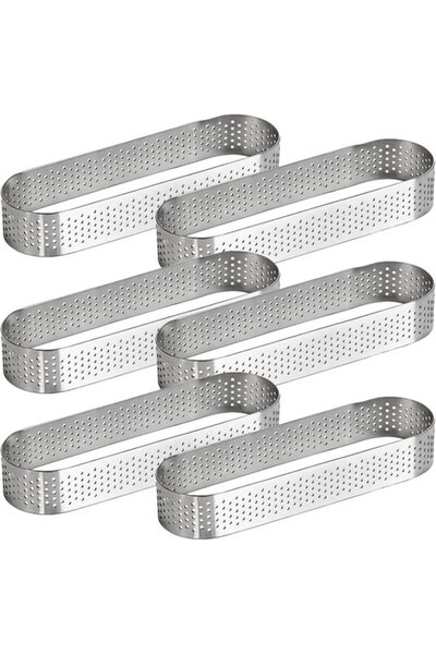 Morvena Picks Set de 6 inele perforate din oțel inoxidabil, argintii, pentru ...