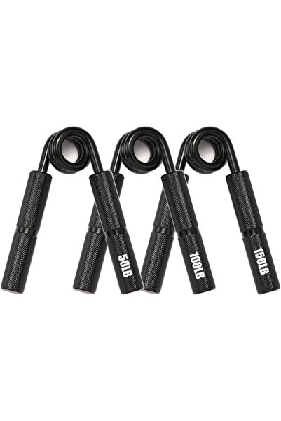 Morvena Picks Set de grippers de mână din metal argintiu, 50LB, 100LB, 150LB,...