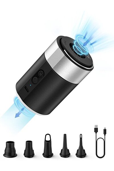 Morvena Picks Pompă de aer electrică reîncărcabilă - 4000 mAh, Umflator rapid...