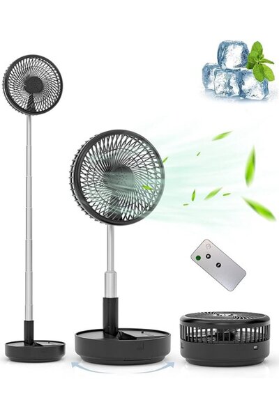 Morvena Picks Ventilator de birou/podea - Ventilator portabil oscilant - Desi...