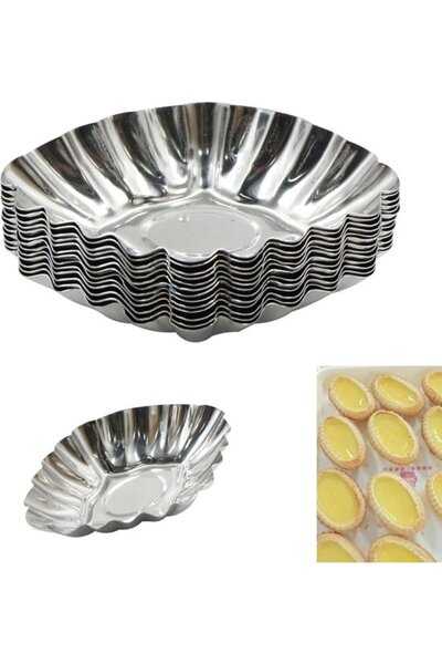 Morvena Picks Set de forme pentru mini-tarte (20 bucăți) - Forme din oțel ino...