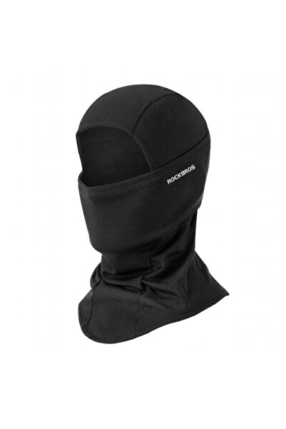 ROCKBROS LF7345BK Sports Balaclava with Glasses Openings, Fleece-Lined, Black