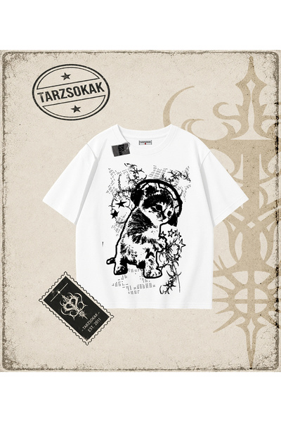 Tarzsokak Gothic & Grunge ULIČNA ODEĆA MAČKA RETRO (1) Majica