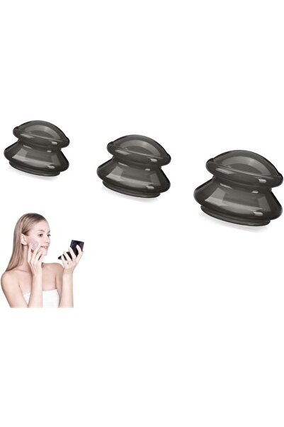 Morvena Picks Kit de terapie cu ventuze cu 3 ventuze de masaj din silicon ant...