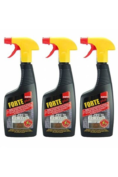 Sano Pachet de 3 detergenturi pentru curățarea aragazului Forte 750 ml