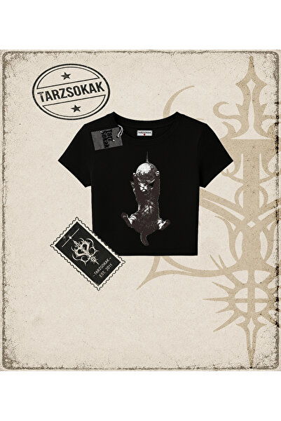 Tarzsokak Gothic & Grunge ULIČNA ODEĆA MAČKA RETRO (6) Dječja majica