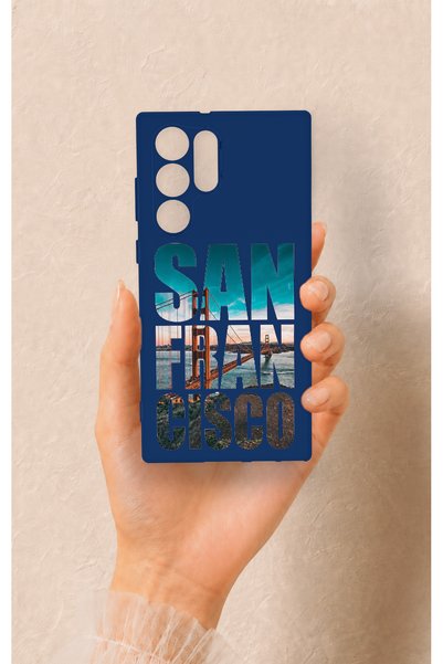 Vip Case Samsung S22 Ultra Compatible San Francisco Patterned Silicone Case