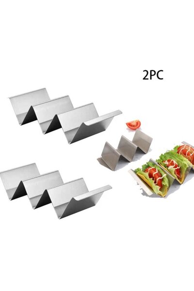 Morvena Picks Suport pentru taco din 2 piese, cu 3 compartimente, suport pent...