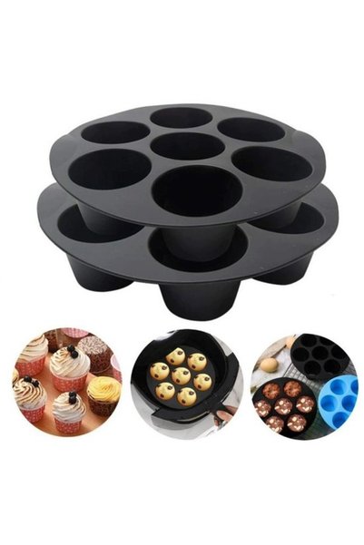 Morvena Picks Formă de copt din silicon cu 7 cavități - 20cm/17.5cm - Antiade...