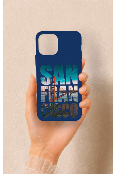 Vip Case حافظة سيليكون متوافقة مع هاتف iPhone 12-12PRO بنمط سان فرانسيسكو