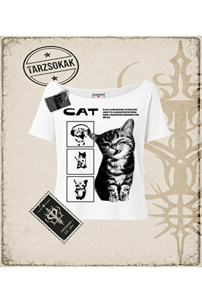 Tarzsokak Gothic & Grunge ULIČNA ODEĆA MAČKA RETRO (5) Majica sa lađastim izr...