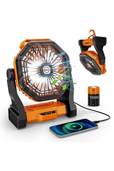 Morvena Picks Ventilator de camping cu baterie de 20000mAh, 4 trepte de vitez...