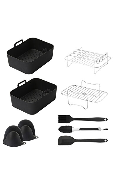 Morvena Picks Set complet de accesorii pentru Airfryer - 8 piese - Compatibil...