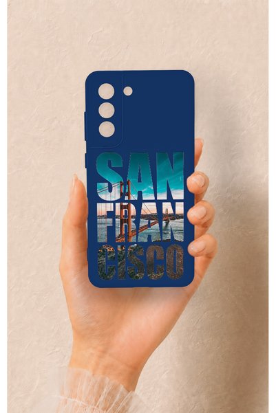 Vip Case Samsung-S21Fe Compatible San Francisco Patterned Silicone Case