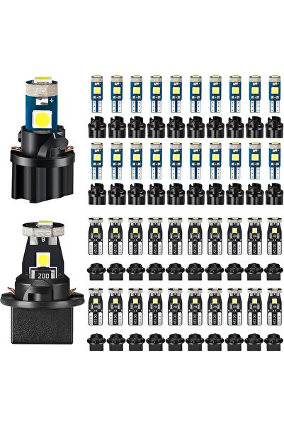 Morvena Picks 40 de bucăți - Lumini LED pentru bord T5 și T10 - Cu bază pivot...