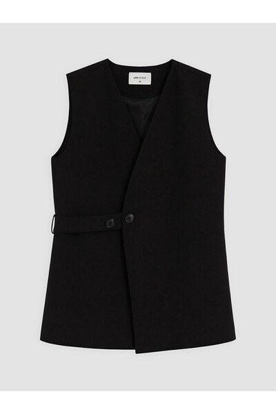 LC Waikiki Lcw Studio Double-Breasted Collar Women's Classic Vest