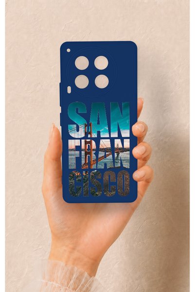 Vip Case Tecno Camon 30 Compatible San Francisco Patterned Silicone Case