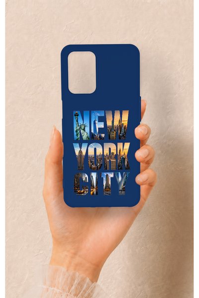 Vip Case Oppo A54 Compatible New York City Patterned Silicone Case