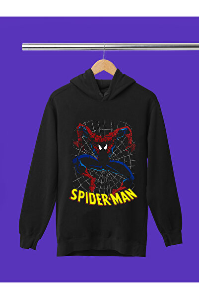 MAGORS Spider Man Printed 3-Yarn Quality Soft Texture Hooded Children's Sweat...