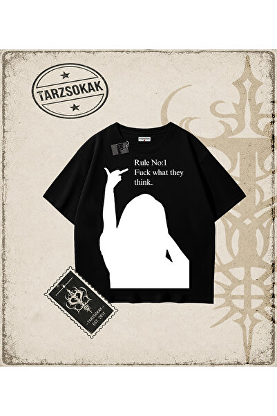 Tarzsokak Gothic & Grunge ULIČNA ODEĆA PRAVILO BR. 1 JEBI ŠTA ONI MISLE T-Shirt