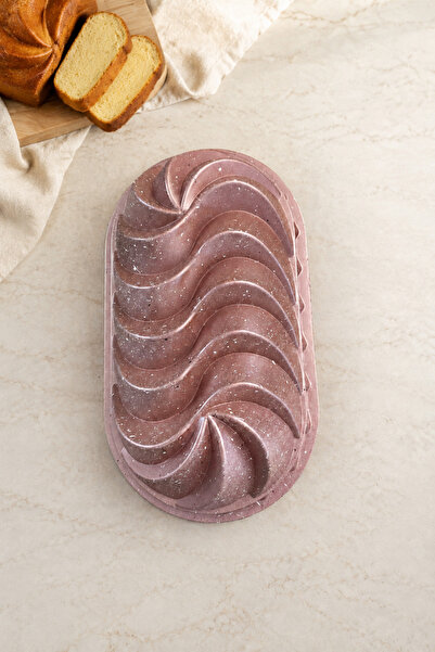 Enza Lisa Baton Rose Gold Cast Cake Mold 26X14Cm