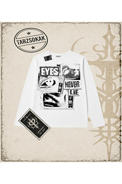 Tarzsokak Gothic & Grunge ULIČNA ODEĆA EYES NEVER LIE Dugi rukav