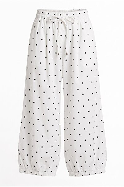 Bade Butik White Polka Dot Balloon Pants