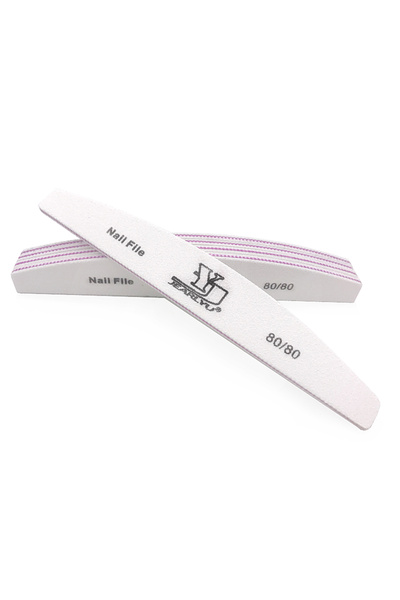 Choice19 5pcs White Grit-80 5Pcs/Lot Nail File Mix Color Limas 80/100/150/180...