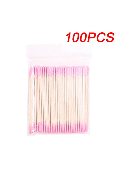 Choice1 Pink 100Pcs 100/1000Pcs Double-Ended Cotton Swabs Fine Pointed Tips f...