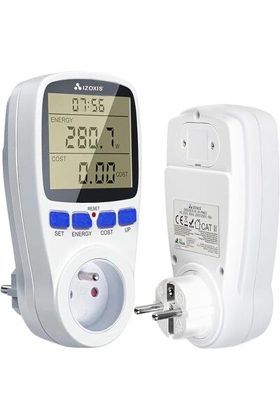 OEM Wattmetru digital pentru priză, Contor de consum electric, Afișaj LCD, 23...