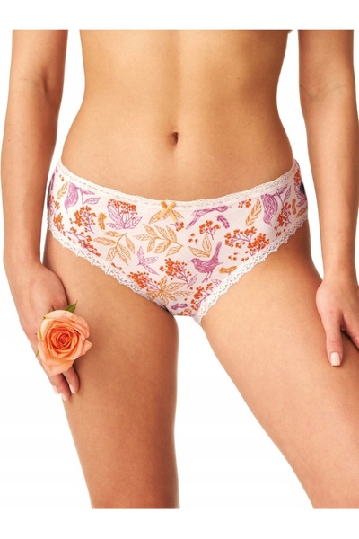 KEY Set 2 perechi chiloti dama 785, KEY, Bumbac, Multicolor, XL INTL