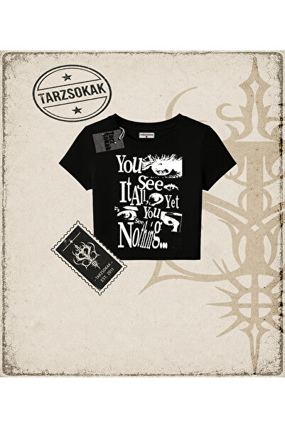 Tarzsokak Gothic & Grunge ULIČNA ODEĆA, a ipak ne vidiš ništa Baby Tee