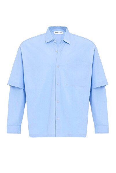 S13 Store Oversize double sleeve detailed long sleeve shirt