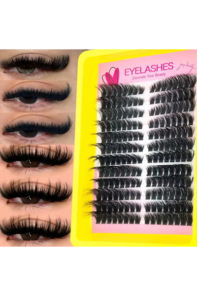 Choice1 0.07mm D 100D DIY Cat Eye Extra Volume & Length Fluffy Natural Effect...
