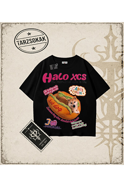 Tarzsokak Gothic & Grunge STREETWEAR Halo Xcs Hot Dog unisex majica