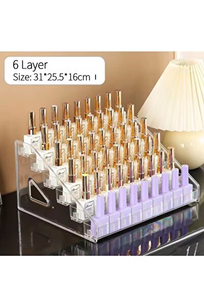 Choice1 6 layers 3/4/5/6/7 Layers Plastic Nail Polish Display Organizer UV Ge...