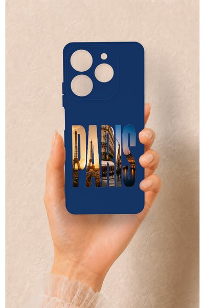Vip Case Tecno Spark 10 Pro Compatible Paris Patterned Silicone Case