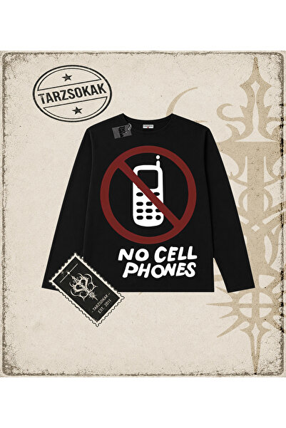 Tarzsokak Gotička i grunge ulična odjeća BEZ MOBILNIH TELEFONA Dugi rukav