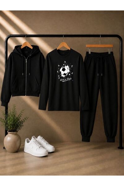 armicem Armikids Unisex Kids 3-Piece Combination Set: Hooded Jacket, T-Shirt ...