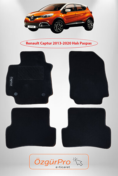Rizline Renault Captur 2013-2020 Araca Özel Halı Paspas Klipsli