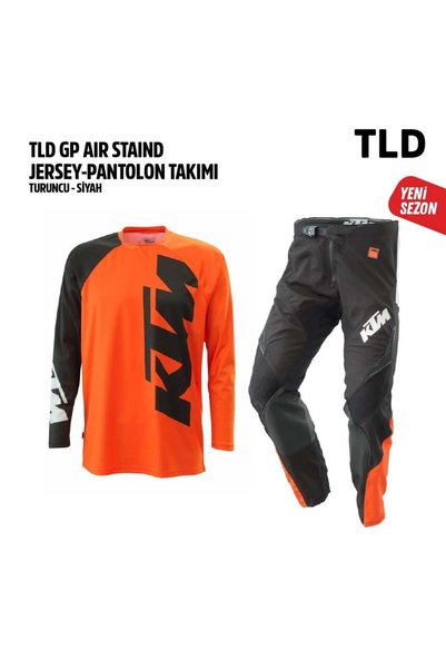 Troy Lee Designs TLD Turuncu Siyah Jersey Pantolon Takımı