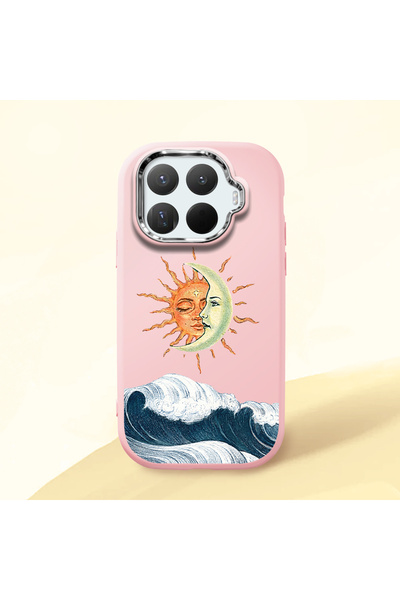 ucuc Mi 15t Pro Compatible Retro Style Sun Moon Sea Wave Pattern Shock-Absorb...