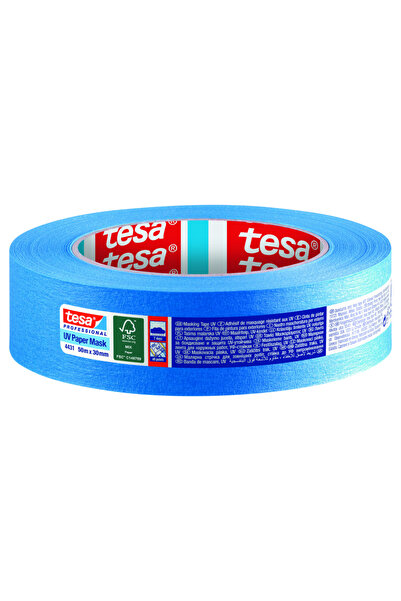 Tesa Bandă de mascare pentru exterior, cu rezistență UV, albastru, 50m x 30mm...