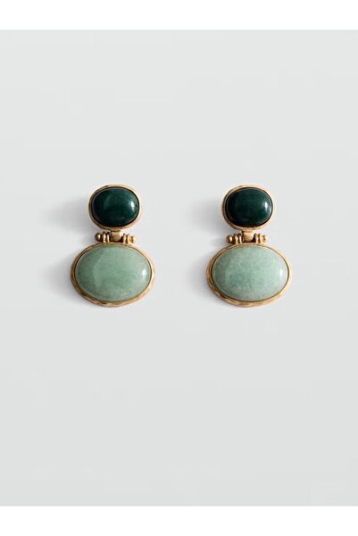 venti design Su Yeşili Etnik Bakır Kadın Küpe