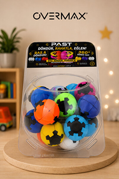 OVERMAX 20’li Renkli Spin Ball Seti – Bas Döndür Eğlen – 360° Hareketli Eğlen...