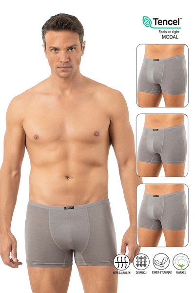 ÖZKAN underwear Özkan 11897 3-Pack Men's Premium Modal Fabric Cotton Flexible...