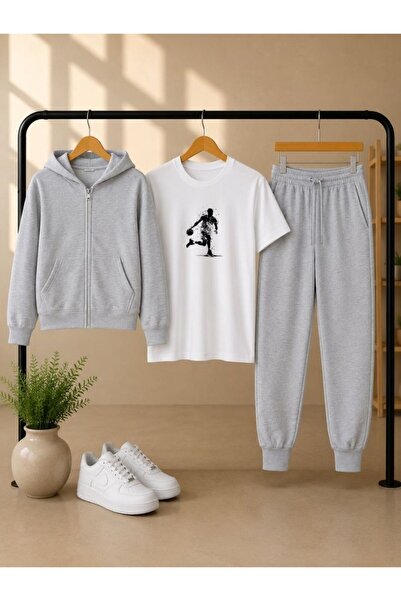 armicem Armikids Unisex Kids 3-Piece Combination Set: Hooded Jacket, T-Shirt ...