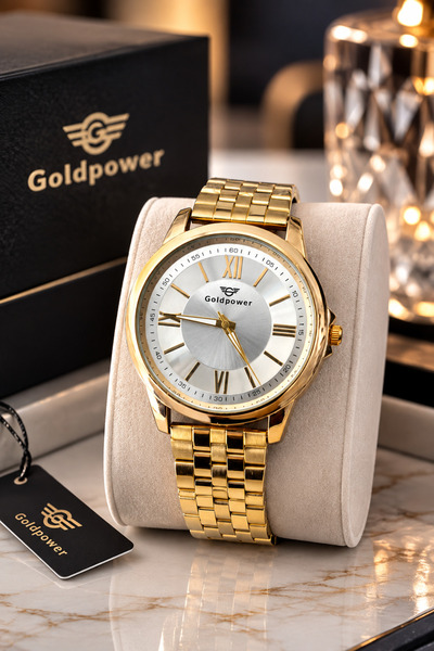 Goldpower Adjustable Strap Unisex Wristwatch with Roman Numeral Detail